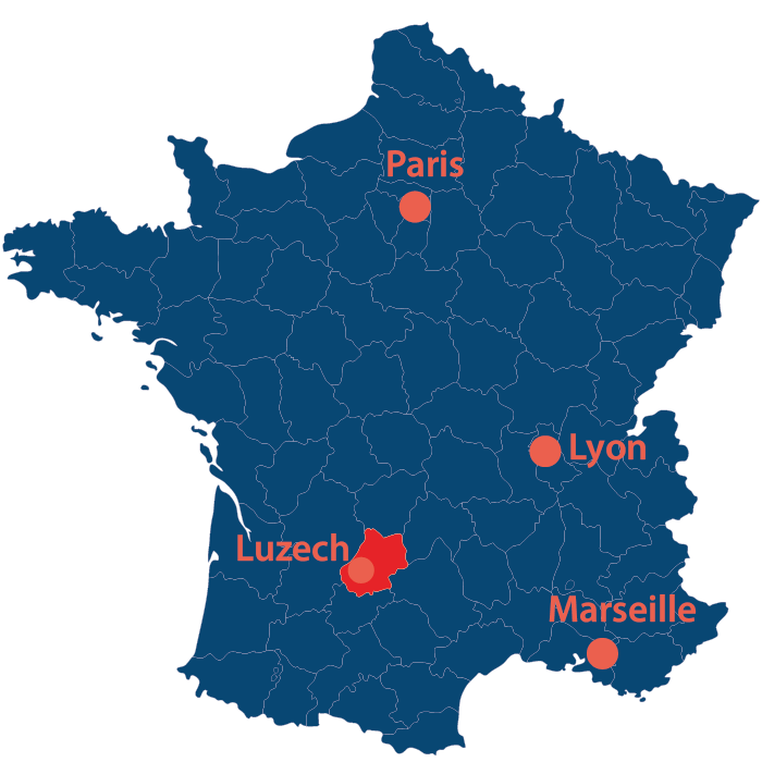 Situation géographique du Lot en France
