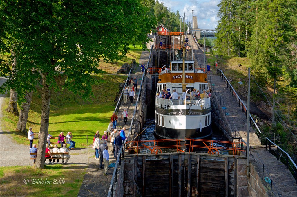 Die größte Schleuse im TelemarkKanal Les Canalous