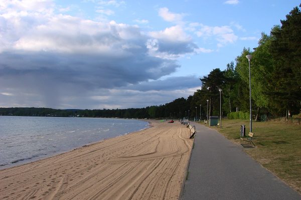 La plus grande plage de sable intérieure de suède à Motala