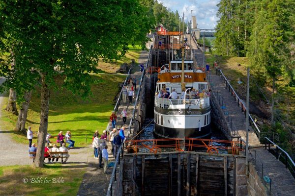 The largest lock on the Telemark Canal